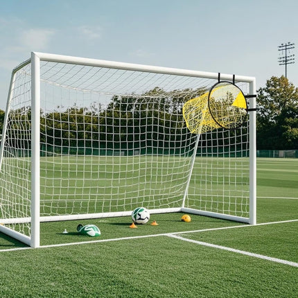 2-Pack Soccer Goal Net for Shooting Training, Portable Foldable, 6x4ft, Yellow.