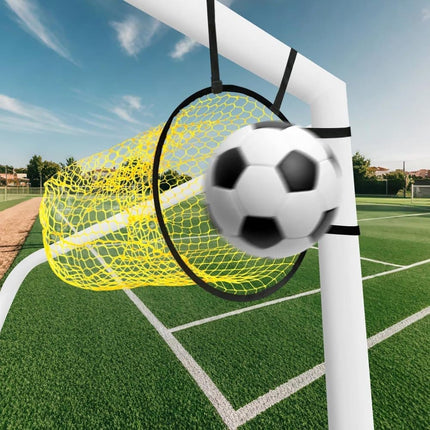 2-Pack Soccer Goal Net for Shooting Training, Portable Foldable, 6x4ft, Yellow.