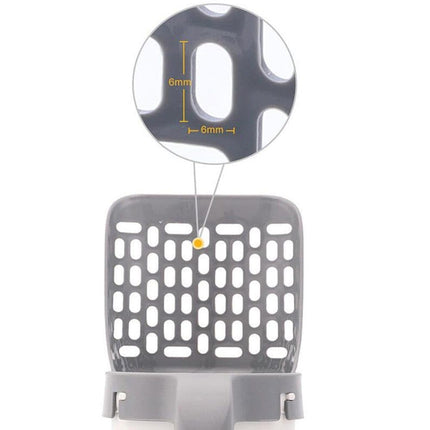 2-in-1 Litter Box Scoop with Holder and Waste Bags, Non-Slip Durable Pet Cleaning Tool.