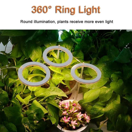 2 pcs LED Grow Light 4000K Full Spectrum with Timer, Adjustable USB Plant Lighting for Small Plants, Beige.