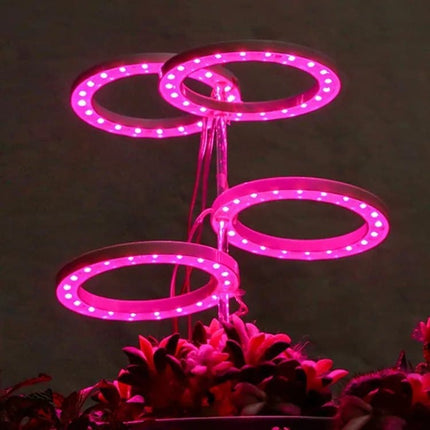 2 pcs USB LED Grow Light 4000K Full Spectrum Plant Lighting with Timer Adjustable, Pink.