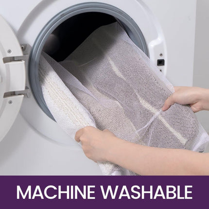 Non-slip bath mat extra soft water-absorbent machine washable, 40x60 cm, beige.