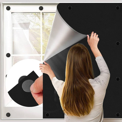 Blackout curtain roller blind 100% blackout, 130×145cm.