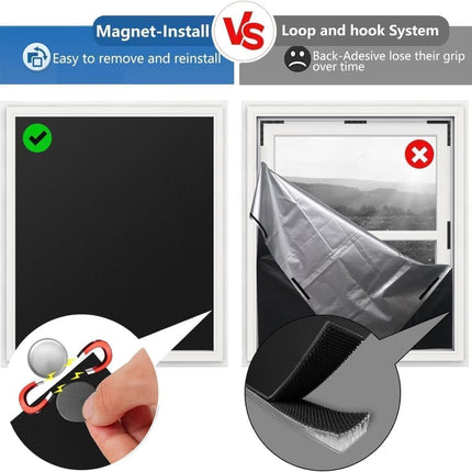 Blackout curtain roller blind 100% blackout, 130×145cm.
