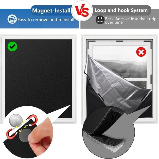 Blackout curtain roller blind 100% blackout, 130×145cm.