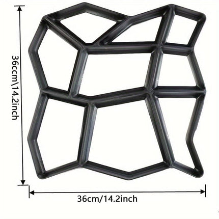 36 Paving Molds for Garden Tiles and Stones, 36x36x3.6cm.