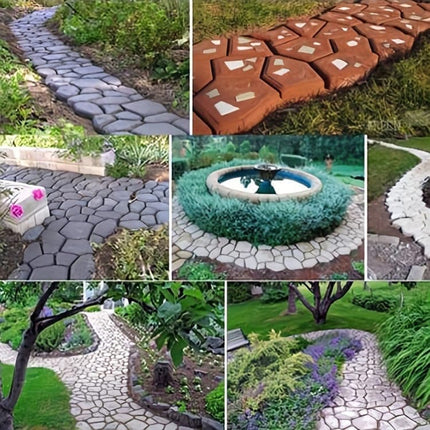 36 Paving Molds for Garden Tiles and Stones, 36x36x3.6cm.