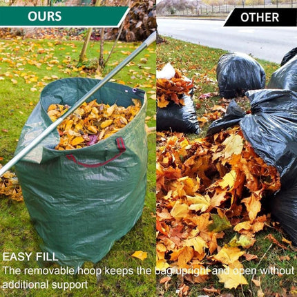 120L Large Capacity Garden Bags with Handles, Self-Standing and Robust for Leaves Lawn Hedges and Garden Waste, 45 x 76cm.