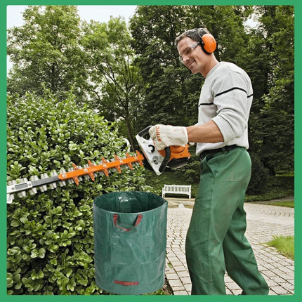 120L Large Capacity Garden Bags with Handles, Self-Standing and Robust for Leaves Lawn Hedges and Garden Waste, 45 x 76cm.