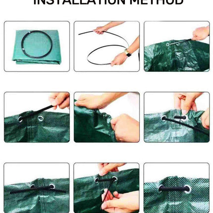 120L Large Capacity Garden Bags with Handles, Self-Standing and Robust for Leaves Lawn Hedges and Garden Waste, 45 x 76cm.
