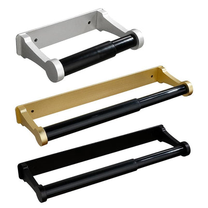 Self-Adhesive Paper Towel Holder for Kitchen and Bathroom, 16x9.8cm, Black.