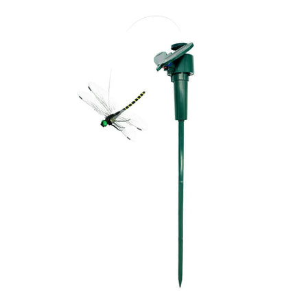 3 pcs Solar Powered Dragonfly Clips Insect Repellent Garden Decoration, Realistic PVC Weatherproof, Compatible with Outdoor Decor.