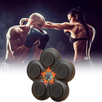 Smart Electric Boxing Trainer with Speaker, Black, Compatible with Smart Music Boxing Machine（Adults）.