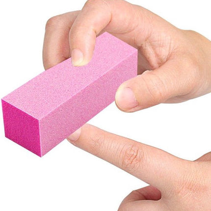 Block Files | Nail Block | Buffer Block | Nail File | Polishing Block | Nail Buffer | Buffing Block | 2 Piece | Pink.