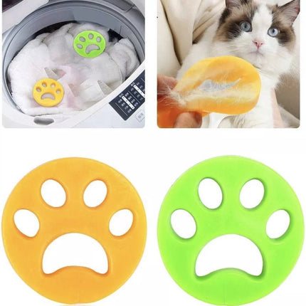 ALG-Shop - Pet hair remover - 2 pieces - Washing machine cleaner - Dog hair remover for washing machine and dryer - Fluffy paws.
