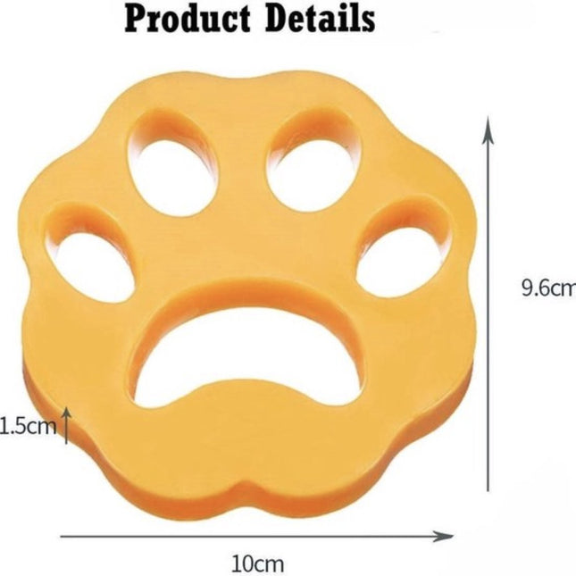 ALG-Shop - Pet hair remover - 2 pieces - Washing machine cleaner - Dog hair remover for washing machine and dryer - Fluffy paws.