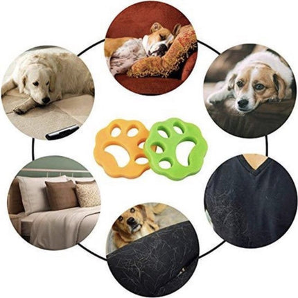 ALG-Shop - Pet hair remover - 2 pieces - Washing machine cleaner - Dog hair remover for washing machine and dryer - Fluffy paws.
