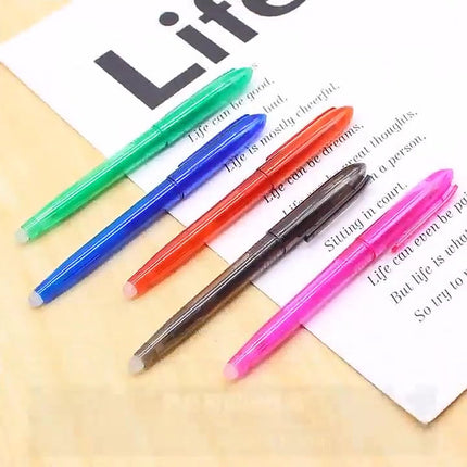 Erasable Pens 5 Pieces | Ballpoint Pens | Ballpoint Pen | Gel Pen | 0.7 mm Ballpoint Pen | Blue Ink | Blue Pens.