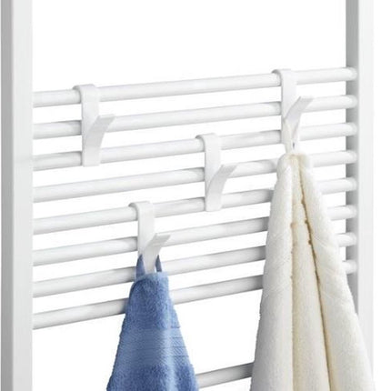 2x Towel Hook | Radiator Hook | Clothes Hook for Radiator | Towel Holder for Heated Seatbelt | White.