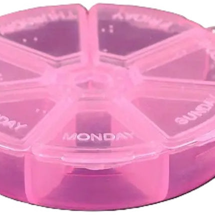 Pill box | Pill box | Medicine box | Tablet dispenser | Pill box | 7 days | Pink.
