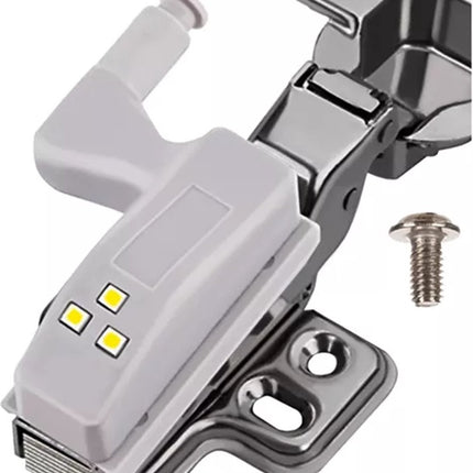 Cabinet Lighting | Refrigerator Lighting | Hinge Lighting | 3 LEDs | White Light | Light Sensor | Incl. Batteries | 1 Piece.