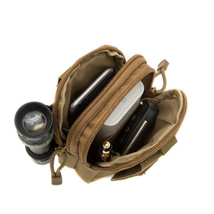 Waterproof Nylon Waist Bag - Anti-Theft - Outdoor Belt Bag - Green.