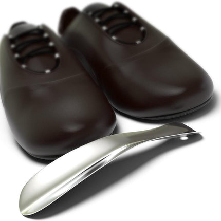 Shoehorn – Stainless Steel – Metal - 15 cm.