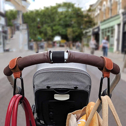Stroller Bag Hook | Bag Hanger | Stroller Carabiner | Buggy Hook | 1 Piece | Grey.
