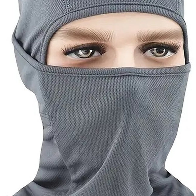 Multiuse Balaclava | Neck Warmer | Bivouac | Face Mask | Motorcycle Cap | Skiing | Snowboarding | Motorcycling | Grey.