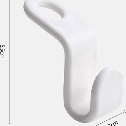 Clothes Hanger Hooks | Clothes Hanger Hook | Clothes Hook for | Coat Rack Hook | White | 5 Pieces.