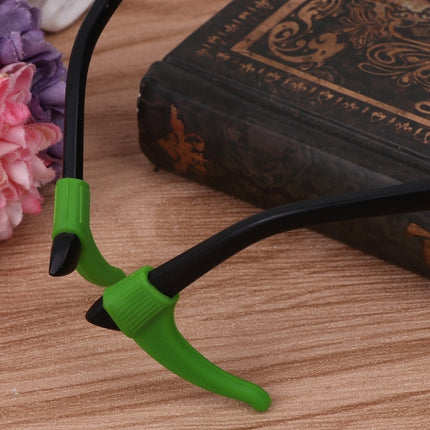 Anti-slip Ear Hooks for Glasses | Glasses Hooks | Glasses Holders | Sunglasses Hook | Silicone | Green | 2 Pieces.