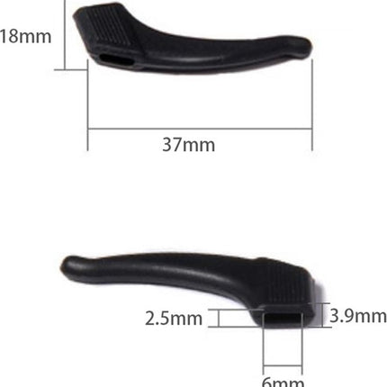 Anti-slip Ear Hooks for Glasses | Glasses Hooks | Glasses Holders | Sunglasses Hook | Silicone | Green | 2 Pieces.