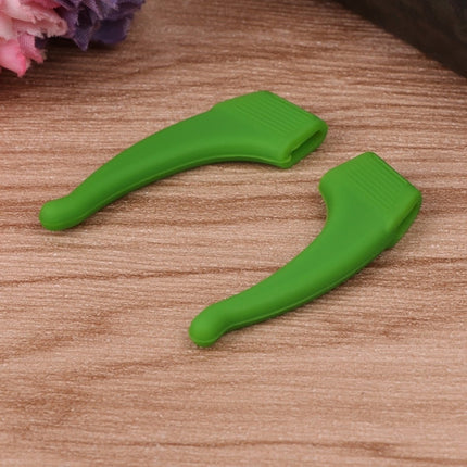 Anti-slip Ear Hooks for Glasses | Glasses Hooks | Glasses Holders | Sunglasses Hook | Silicone | Green | 2 Pieces.