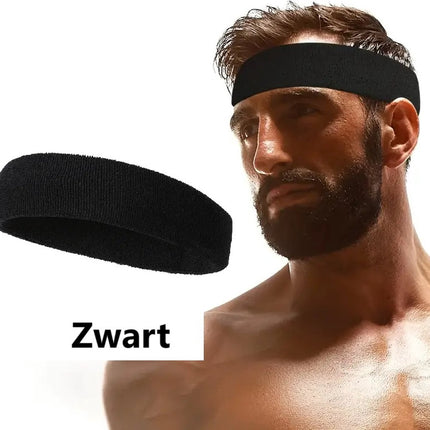Headband | Headband | Sweatband | Sweatbands | Head | Sports band | Black.