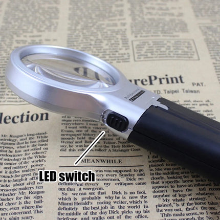 Foldable Magnifying Glass With 2x LED Lighting | Handheld Magnifying Glass | Magnifying Glass | Reading Magnifying Glass | Insect Magnifying Glass | Hobby Magnifying Glass.