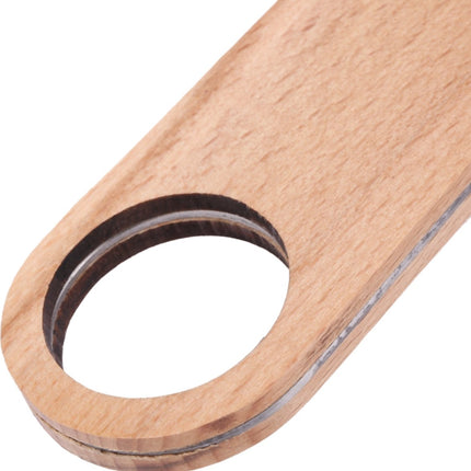 Luxury Wooden Bottle Opener | Beer Opener | Bottle Opener | Bar Accessories | With Hanging Loop | Wood/Stainless Steel | 18 x 5 CM.
