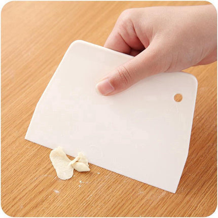 Dough scraper I Cake scraper I Dough cutter I Dough scraper I 13 x 9 CM I White.