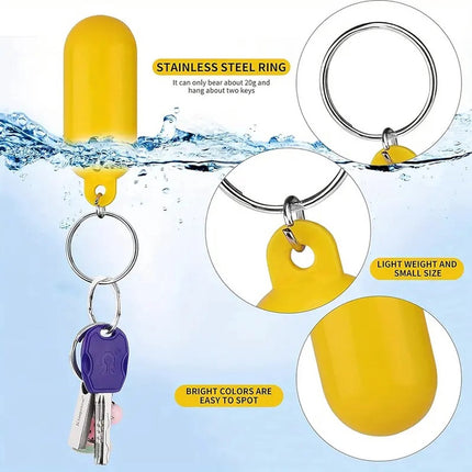 Floating Keychain I ABS I Bumper I Key Driver I Floating I Oval I White.
