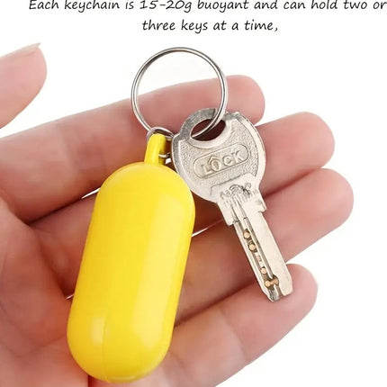 Floating Keychain I ABS I Bumper I Key Driver I Floating I Oval I White.