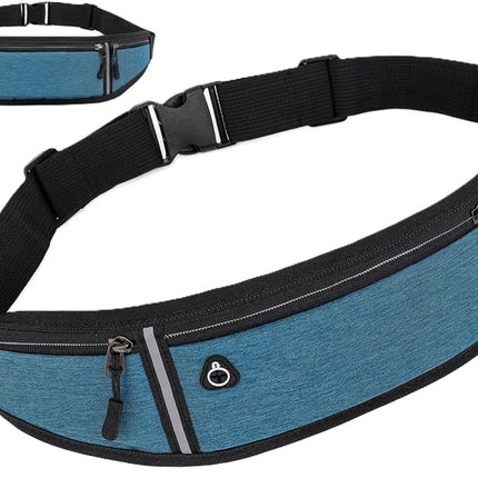 Waist Bag | Running Belt | With Phone Holder | With Smartphone Holder | Reflective | Running Bag | Blue