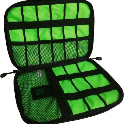 Cable and gadget organizer, Organizer for USB stick/mobile phone/cables/power bank - Light pink.