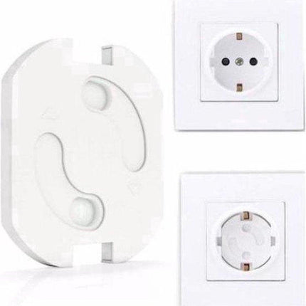 Socket Security for Children | Self-Adhesive Socket Protection Safety Lock Socket | Child Lock Socket | 4 Pieces.