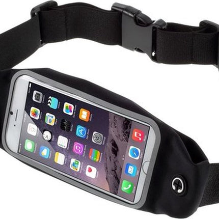 Sports Band Suitable for iPhone 6, 6s, and 7, 8 - Running - Sports - Waistband - Black.