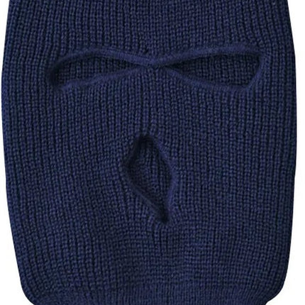 Three-Hole Balaclava | Facemask | Ski Hat | Bivouac | Winter Sports | Motorcycle/Skipper/Cycling Hat | Universal / One Size | Navy Blue.