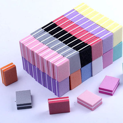 5x Nail Block - Buffer Block - For roughening / degreasing nails - Artificial nails - Double-sided Mini Nail File - Sanding - Buffering - Polishing - Manicure.