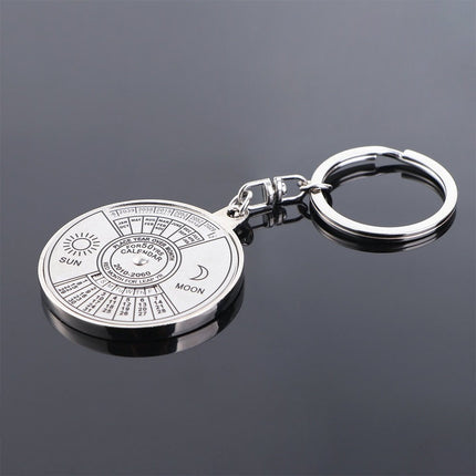 Keychain - New - Hot Sale - 2010 to 2060 - 50 Years - 'Everlasting' Calendar - Calendar - Unisex Keychain - Metal Car Keychain - Ring - Gift - Outdoor - Camping.