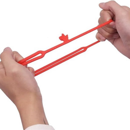 Elastic Hand-Shaped Bookmark | Bookmark | Bookmark Hand | Bookmark | Red.