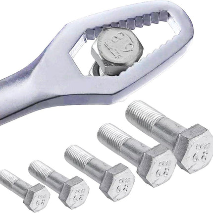 Wrench I Universal ring spanner 8-22 MM I Wrench I Adjustable I Silver.