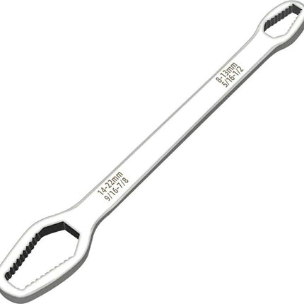 Wrench I Universal ring spanner 8-22 MM I Wrench I Adjustable I Silver.