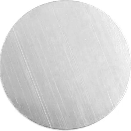 2oz Metal Round Plate For Phone | Self-Adhesive Magnetic | Phone Holder | Phone Sticker | Metal Phone Plate | Round | Silver.